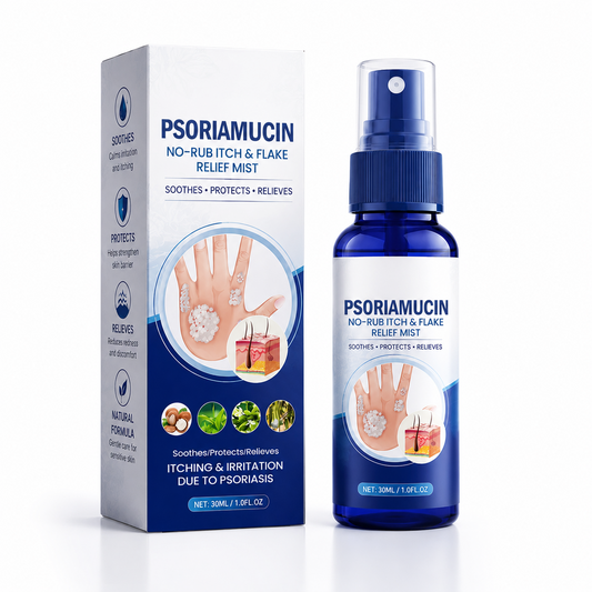 PsoriaMucin No-Rub Itch & Flake Relief Mist