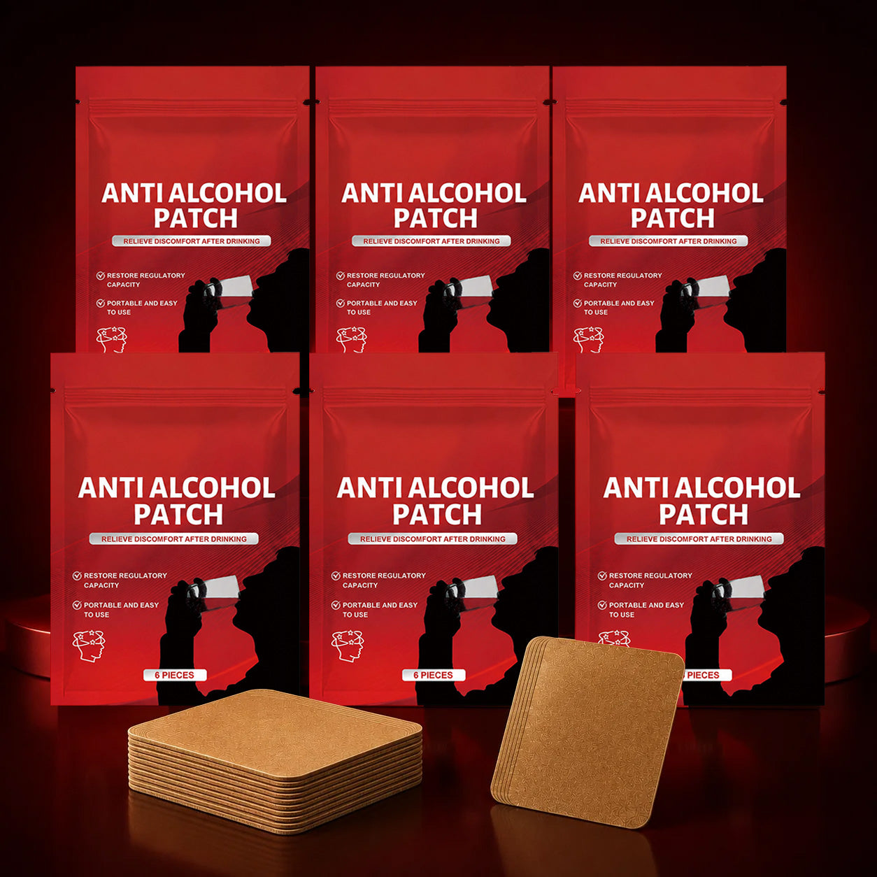 6x ANTI ALCOHOL PATCH