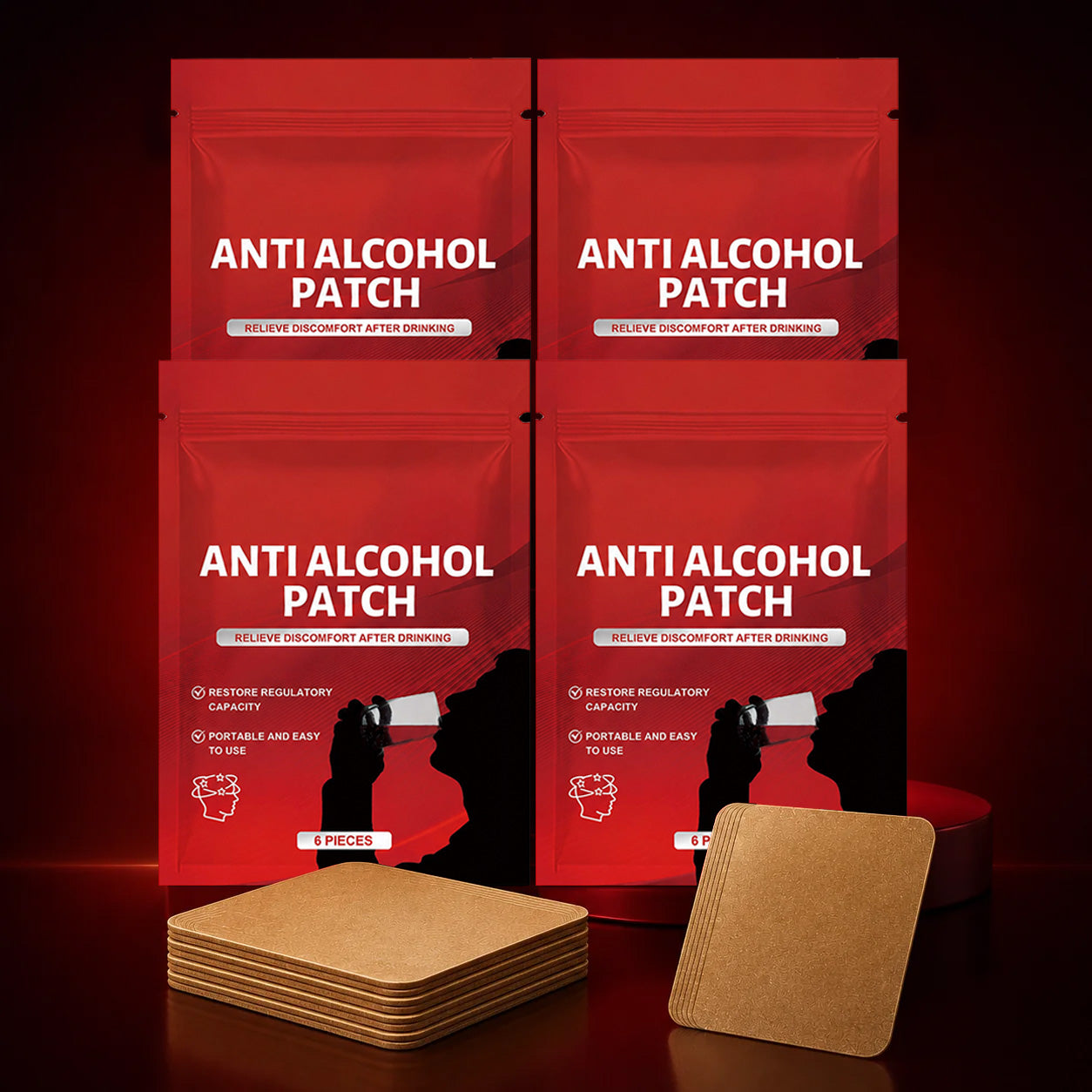 4x ANTI ALCOHOL PATCH
