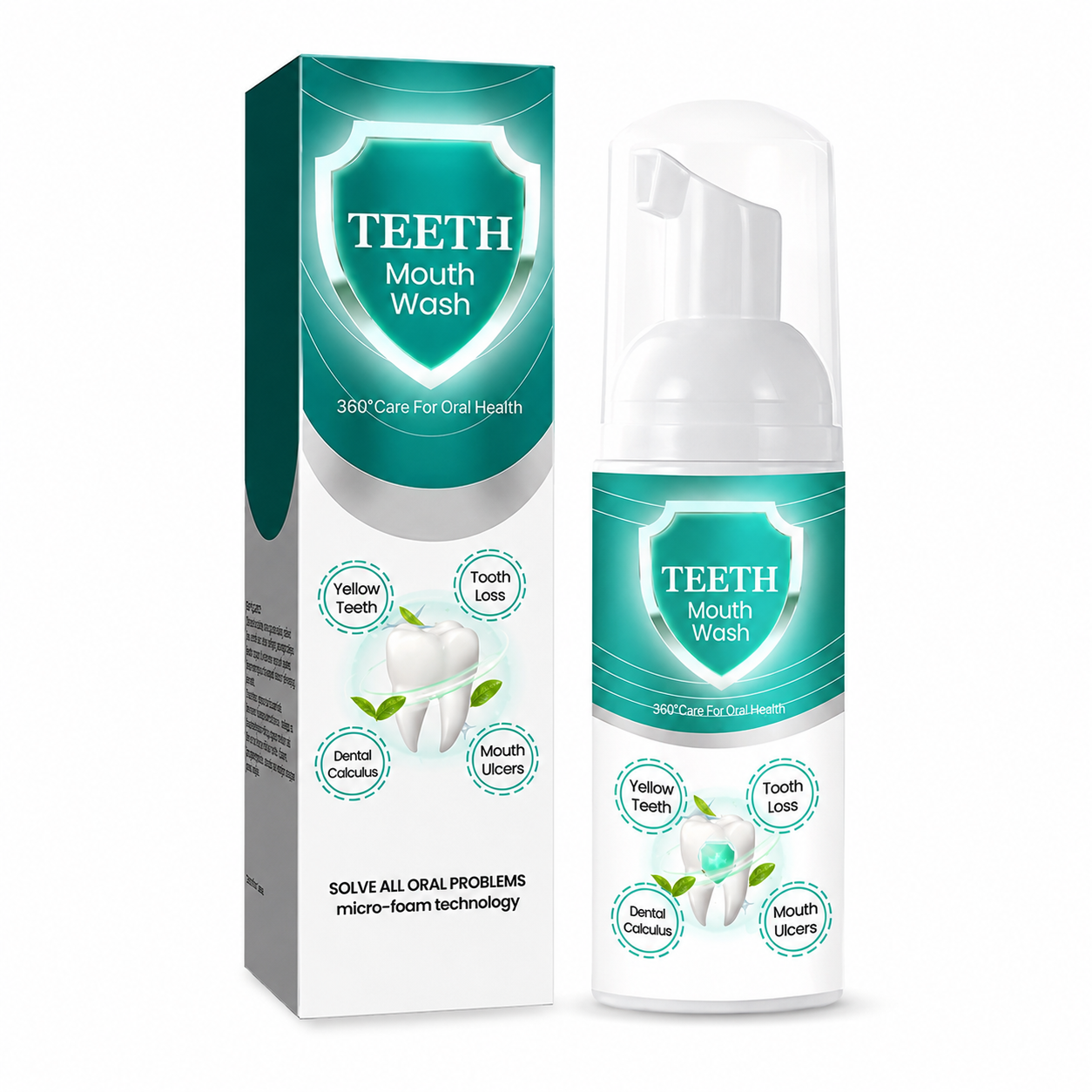 🔥 LAST DAY SALE 70% OFF 🔥 NEW TEETH Mouthwash - Solve all Oral Problems